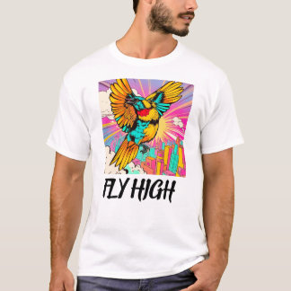 Vlieg hoog: een uitbarsting van kleur! t-shirt