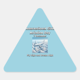 Vlieg hoog en droom hoog. Dag van de Burgerluchtva Sticker