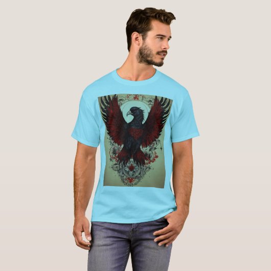 "Vlieg hoog in stijl: " T-shirt (Voorkant volledig)