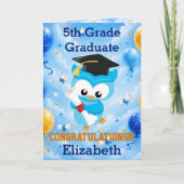 Vlieg hoog! Lieve blauwe uil 5e Kaart (Voorkant)