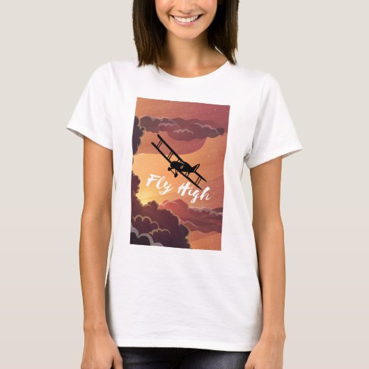 Vlieg hoog t-shirt (Voorkant)