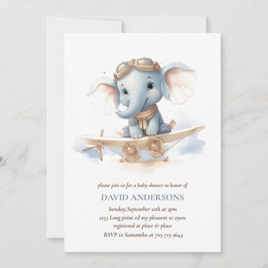 Vlieg in Schattige gelukzaligheid: Olifant Waterve Kaart (Voorkant)