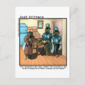 Vlieg in soep briefkaart (Voorkant)