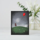 Vlieg je kleine rode balon Briefkaart (Staand voorkant)