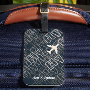 VLIEG luchtvaartmaatschappijen vliegtuig vliegreis Bagagelabel