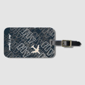 VLIEG luchtvaartmaatschappijen vliegtuig vliegreis Bagagelabel (Voorkant (horizontaal))