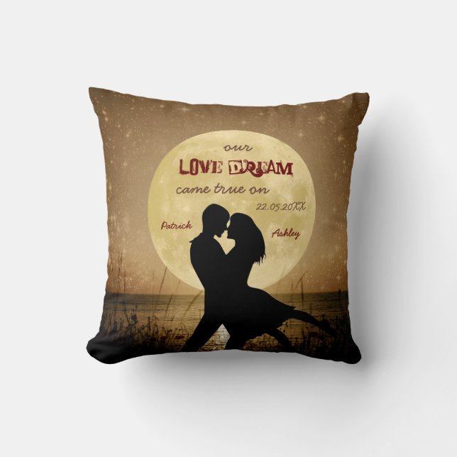 Vlieg me aan het de gifthoofdkussen van de Maan Kussen (Voorkant)