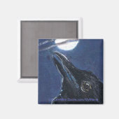 Vlieg me naar de maan Baby Crow Magneet (Voorkant / Achterkant)