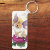 VLIEG ME NAAR DE MOON Chow metal sleutelhanger (Achterkant)