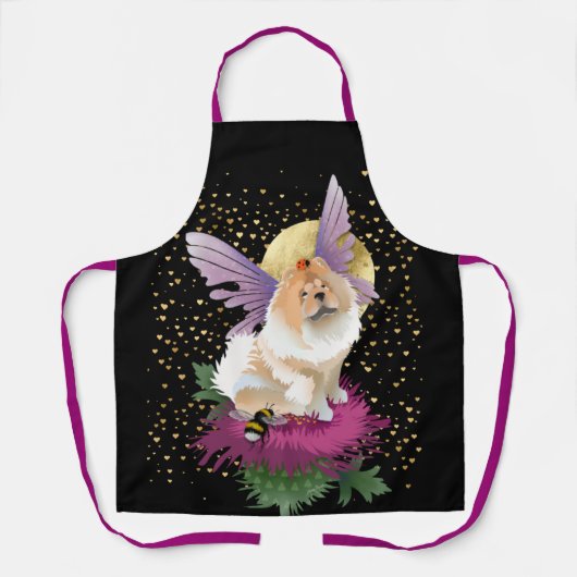 VLIEG ME NAAR HET MUNTKNOP All-Over Print Apron Schort (Voorkant)