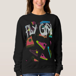 Vlieg Meisje 80s 90s B Meisje Oud School Hip Hop 4 Trui