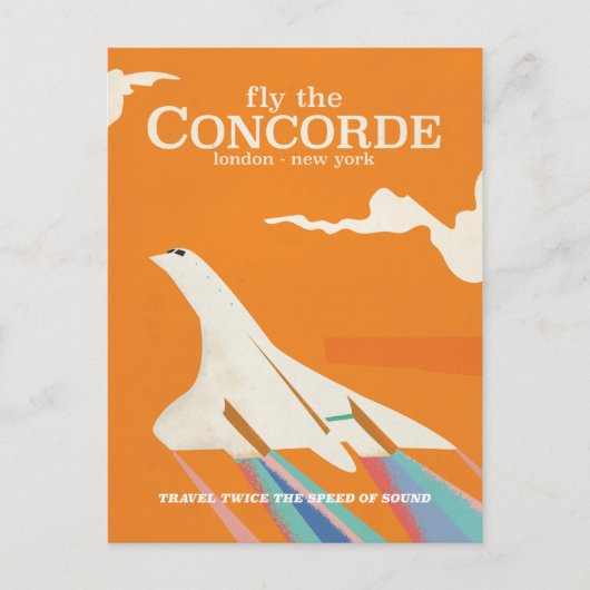 Vlieg met de Concorde Briefkaart (Voorkant)
