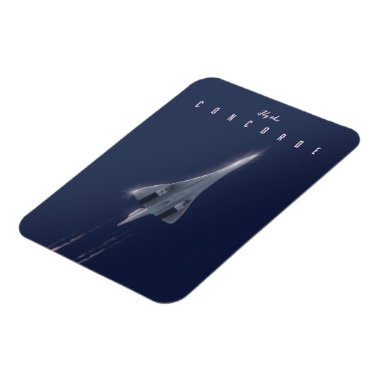Vlieg met de Concorde Reisposter Magneet (Linkerzijde)