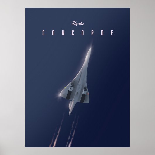 Vlieg met de Concorde Reisposter Poster (Voorkant)