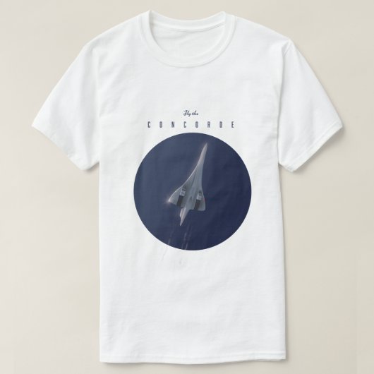 Vlieg met de Concorde Reisposter T-shirt (Design voorkant)