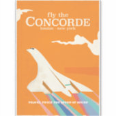 Vlieg met de Concorde Sticker (Voorkant)