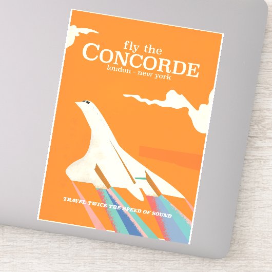 Vlieg met de Concorde Sticker (Detail)