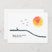 Vlieg met de vogels briefkaart (Voorkant / Achterkant)