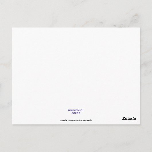 Vlieg met de vogels briefkaart (Achterkant)