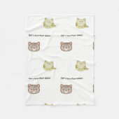 Vlieg met katten fleece deken (Voorkant)