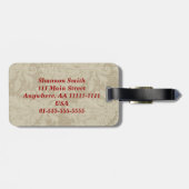 vlieg met me bagagelabel personaliseren (Achterkant horizontaal)