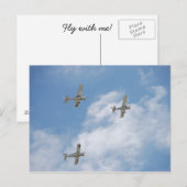 Vlieg met mij briefkaart (Voorkant / Achterkant)