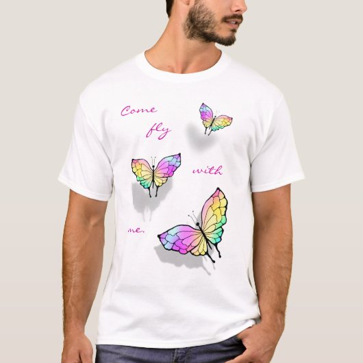 Vlieg met mij t-shirt (Voorkant)