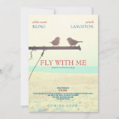 Vlieg met mij - Weddenschap Kaart (Voorkant)