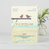 Vlieg met mij - Weddenschap Kaart (Staand voorkant)