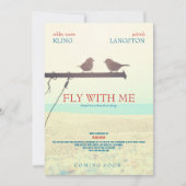 Vlieg met mij - Weddenschap Kaart (Voorkant)