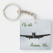Vlieg naar Aurora, Washington Sleutelhanger (voorkant)