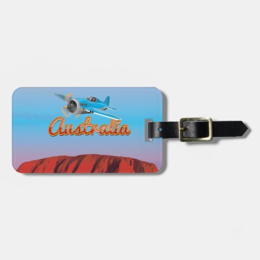 Vlieg naar Australië Bagagelabel (Voorkant horizontaal)