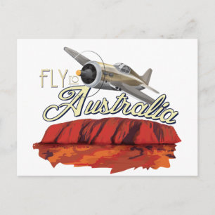 Vlieg naar Australië Briefkaart