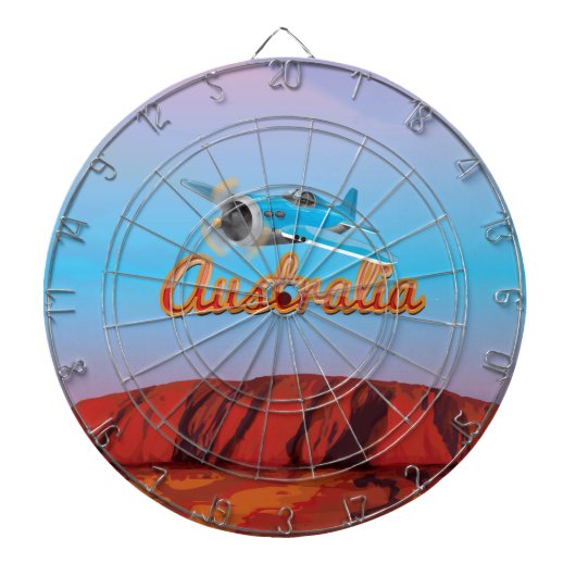 Vlieg naar Australië Dartbord (Voorkant)