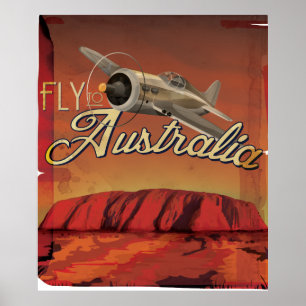 Vlieg naar Australië Poster