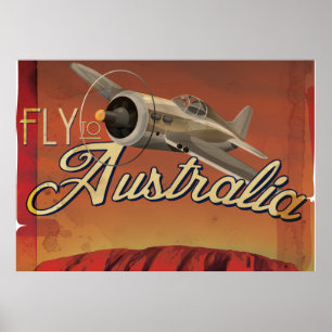 Vlieg naar Australië Poster