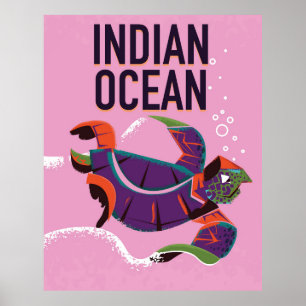 Vlieg naar Australië Vintage reisposter Poster