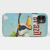  vlieg naar Brazilië Toucan Travel Poster Case-Mate iPhone Case (Achterkant (horizontaal))