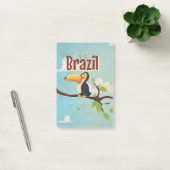  vlieg naar Brazilië Toucan Travel Poster Post-it® Notes (Kantoor)