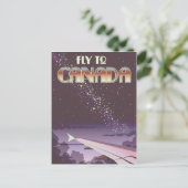 Vlieg naar Canada Briefkaart (Staand voorkant)