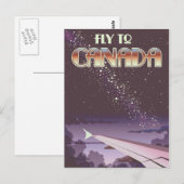 Vlieg naar Canada Briefkaart (Voorkant / Achterkant)