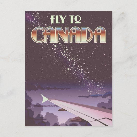 Vlieg naar Canada Briefkaart (Voorkant)