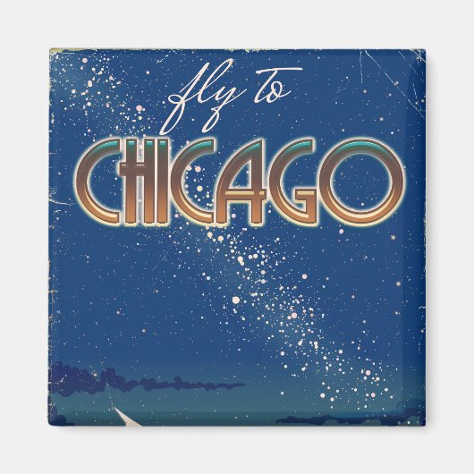 Vlieg naar Chicago Magneet (Voorkant)