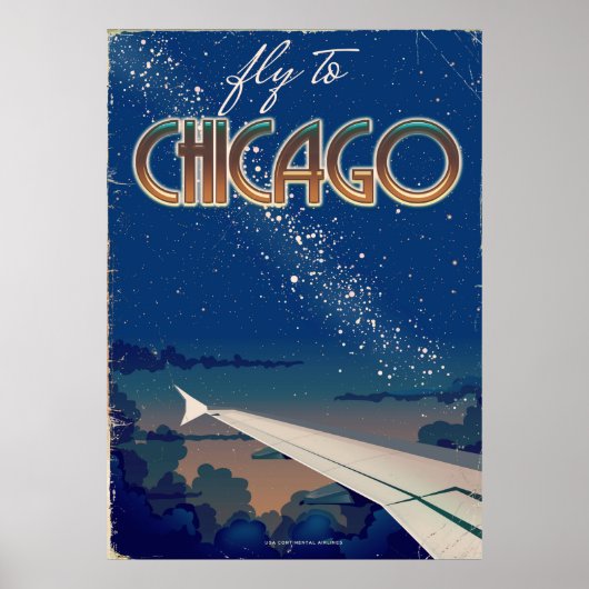 Vlieg naar Chicago Poster (Voorkant)