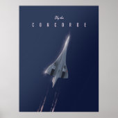 Vlieg naar de Concorde Travel poster (Voorkant)