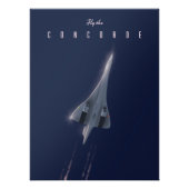 Vlieg naar de Concorde Travel poster (Voorkant)