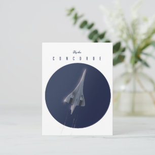 Vlieg naar de Concorde Travel poster Briefkaart