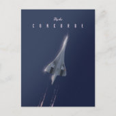 Vlieg naar de Concorde Travel poster Briefkaart (Voorkant)