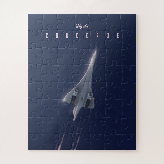 Vlieg naar de Concorde Travel poster Legpuzzel (Verticaal)
