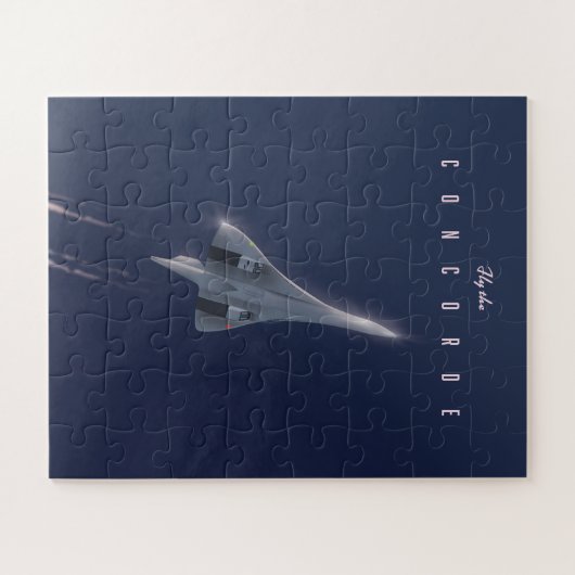 Vlieg naar de Concorde Travel poster Legpuzzel (Horizontaal)